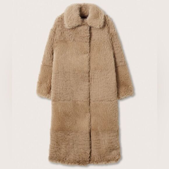 Mango Iconic Faux Fur Coat New - Picture 11 of 11
